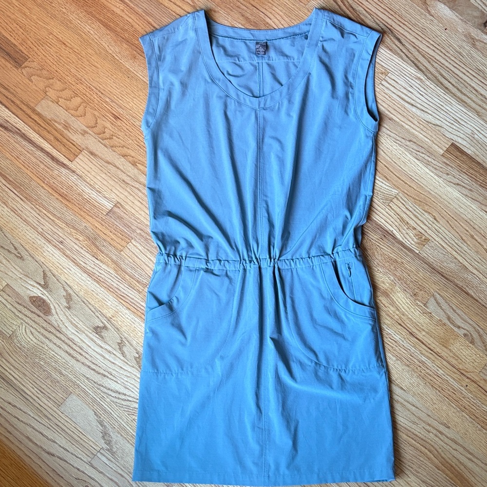 Prana small steel blue dress
